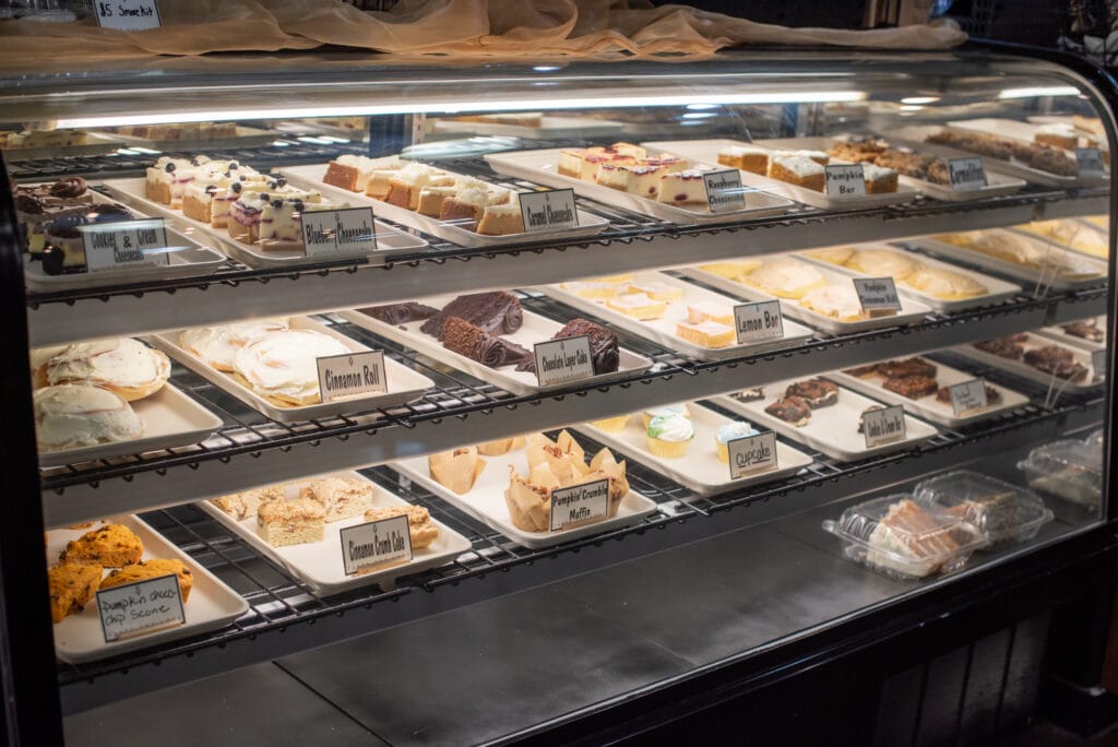bon vinos pastry case